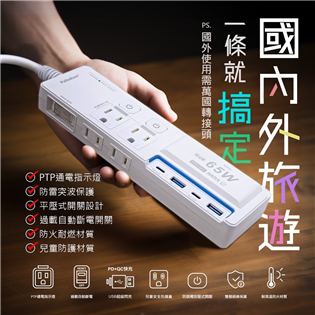 K201PLC    延長線 1.8M /氮化鎵PD65