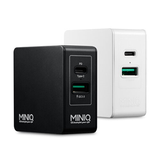 MINIQ 36W快速充電器 USB+TYPE-C孔