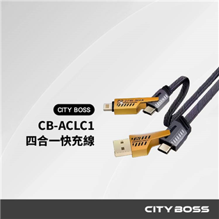 CITY BOSS 4合1 PD60W 二拖二充電線